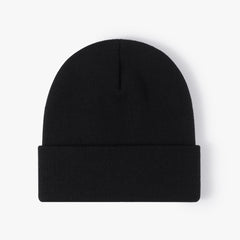 Winter hat for women all-match student light version knitted hat for men fashion warm cold hat thick ear protection black wool hat